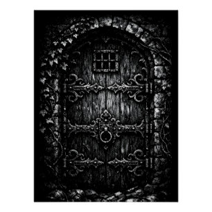 De Tovenarij Deur — door BurnsInHell Perfect Poster