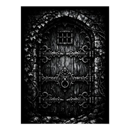 De Tovenarij Deur — door BurnsInHell Perfect Poster (Voorkant)