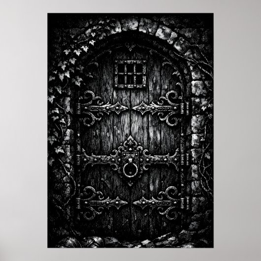 De Tovenarij Deur — door BurnsInHell Poster (Voorkant)