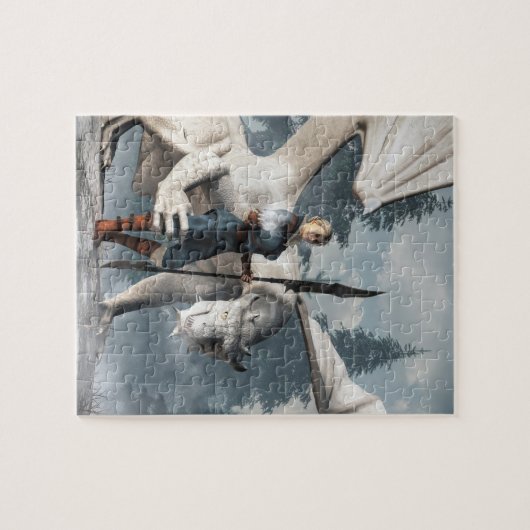 De tovenarij van de Witte Draak Legpuzzel (Horizontaal)