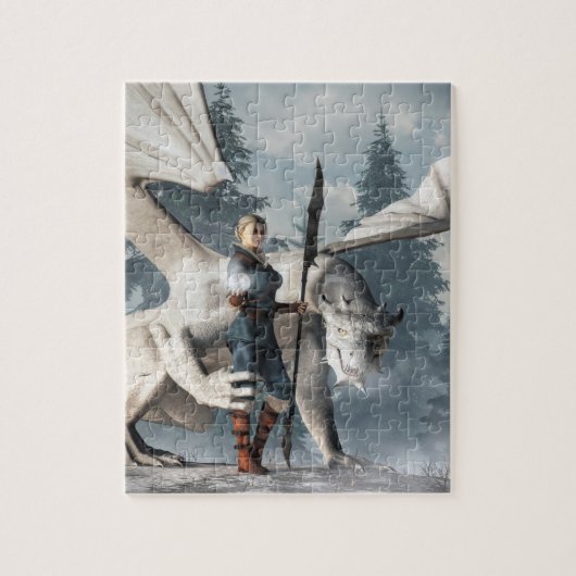 De tovenarij van de Witte Draak Legpuzzel (Verticaal)