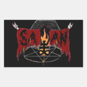 De toverformule rechthoekige sticker (Voorkant)