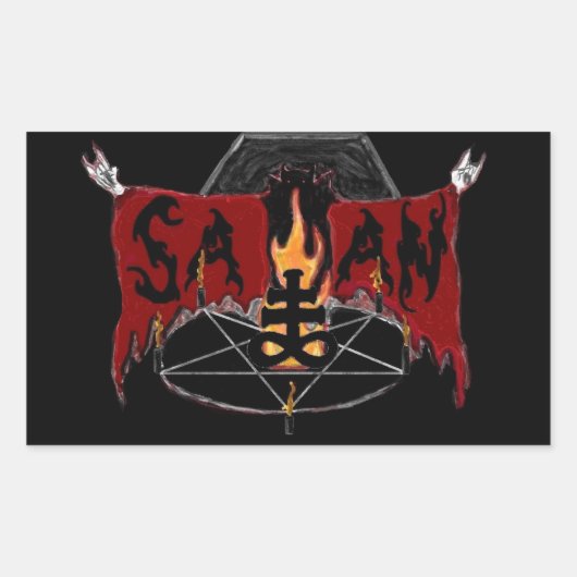 De toverformule rechthoekige sticker (Voorkant)