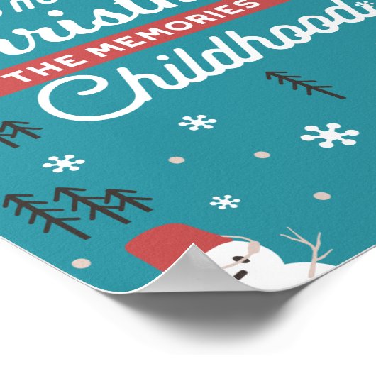 De toverstaf van het kerstcitaat poster (Hoek)