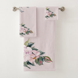 De Towel van de hand plaatste Magnolia OPT. 1T Bad Handdoek