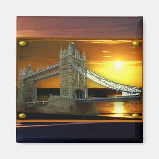De Tower Bridge-magneet van Londen Magneet (Voorkant)