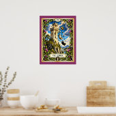 De Tower Cat Tarot - Omwenteling en Openbaring Poster (Keuken)