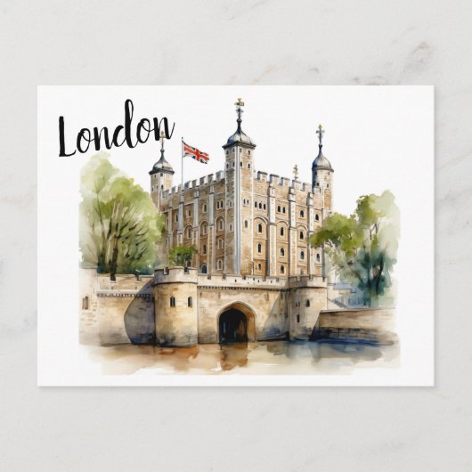 De Tower of London: Guardian of British History Briefkaart (Voorkant)