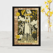De tower Tarot Kaart (Gele Bloem)