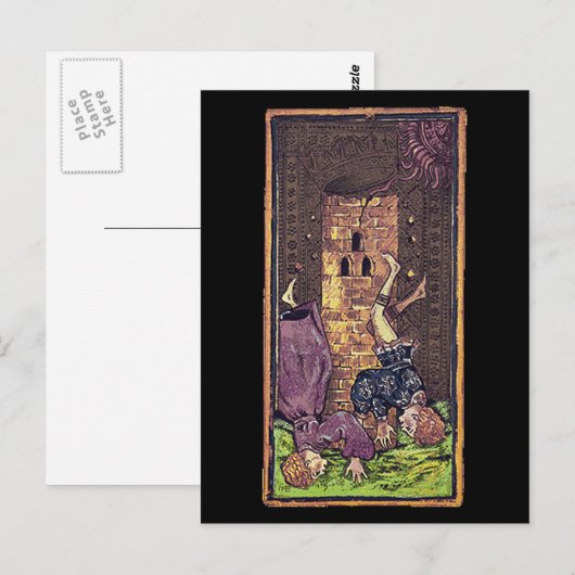 De tower Tarot-kaart Briefkaart (Voorkant / Achterkant)