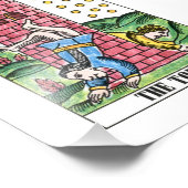 De tower Tarot-Kaart Foto Afdruk (Hoek)