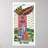 De tower Tarot-Kaart Poster (Voorkant)