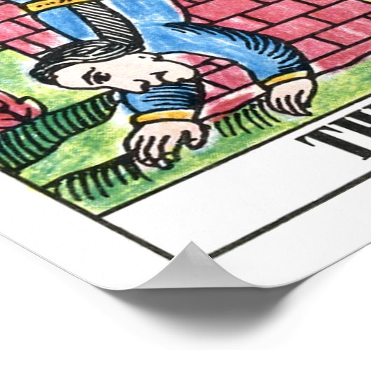 De tower Tarot-Kaart Poster (Hoek)