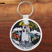 De tower Tarot-Kaart Sleutelhanger (Voorkant)