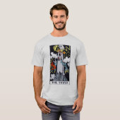 De tower Tarot-kaart T-shirt (Voorkant volledig)