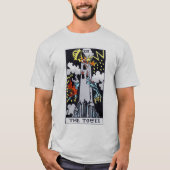 De tower Tarot-kaart T-shirt (Voorkant)