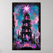 De Tower Tarot Kaart Witchy Poster (Voorkant)