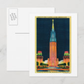 De Tower van de expositie, de Rand aan de Zon Briefkaart (Voorkant / Achterkant)