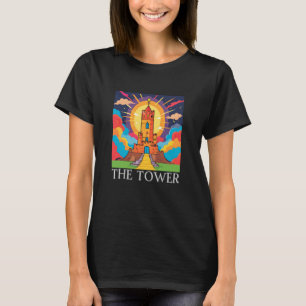 De TowerTarot Kaart, de Tower, Tarot Kaarten, Taro T-shirt