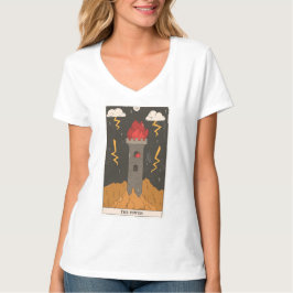 De towertarotkaart moderne majoor Arcana T-shirt