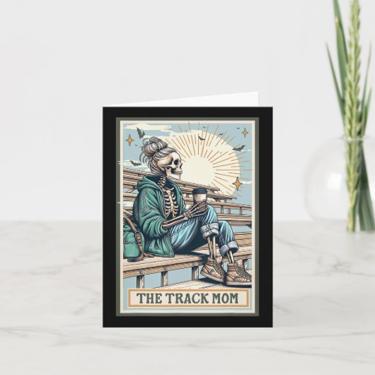 De Track Mom Skeleton Tarot Kaart Running Runner M (Voorkant)