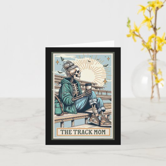De Track Mom Skeleton Tarot Kaart Running Runner M (Gele Bloem)