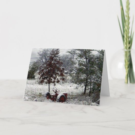 De Tractor van de sneeuw Kaart (Voorkant)