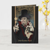 De traditionele Groeten & Notecards van de Vampier Kaart (Gele Bloem)