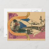 De traditionele Hongaarse Kaart van Kerstmis (Voorkant / Achterkant)