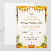 De traditionele Housewarming Invitation Kaart (Voorkant / Achterkant)