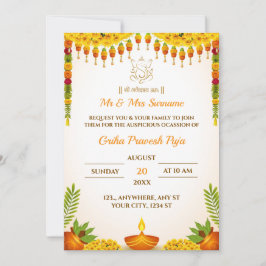 De traditionele Housewarming Invitation Kaart