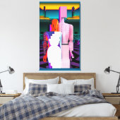 De traditionele huwelijksdroom canvas afdruk (Insitu (Slaapkamer))