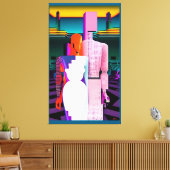 De traditionele huwelijksdroom canvas afdruk (Insitu (Woonkamer))