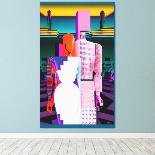 De traditionele huwelijksdroom canvas afdruk (Insitu (Houten vloer))