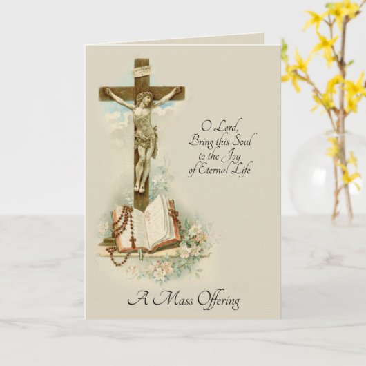 De traditionele Katholieke Massa die van de Kaart (Gele Bloem)