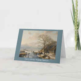 De traditionele Nieuwjaarskaart van het de Feestdagen Kaart