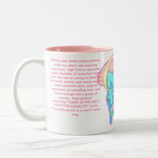 De tragedie, de strijd, de Mok van de Mannen (Links)