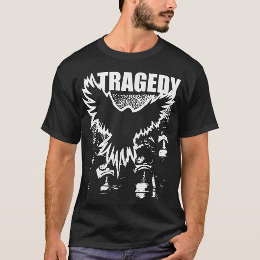 De tragedie van de oorlog is voorbij t-shirt (Voorkant)