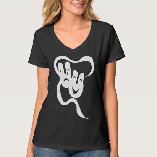 De tragedie van de theatercomedy Hanes Nano V-Neck T-shirt (Voorkant)