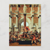 De tragedie van Lucpensiona door Sandro Botticelli Briefkaart (Voorkant)