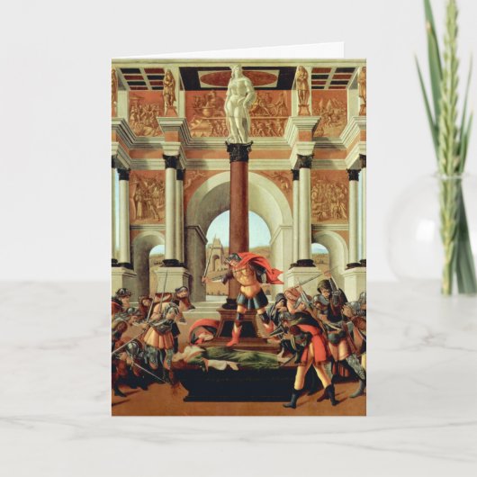 De tragedie van Lucpensiona door Sandro Botticelli Kaart (Voorkant)