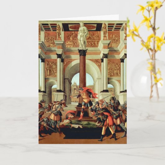 De tragedie van Lucpensiona door Sandro Botticelli Kaart (Gele Bloem)