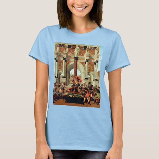 De tragedie van Lucpensiona door Sandro Botticelli T-shirt (Voorkant)