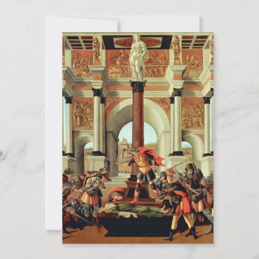 De tragedie van Lucretia door Sandro Botticelli Kaart (Voorkant)