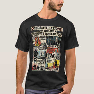 De "Tragische Geleerde" Dark Academia Afstuderen T-shirt