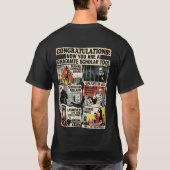De "Tragische Geleerde" Dark Academia Afstuderen T-shirt (Achterkant)