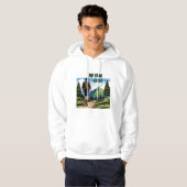 De Trail roept | Man Wandelpad Hoodie (Voorkant volledig)