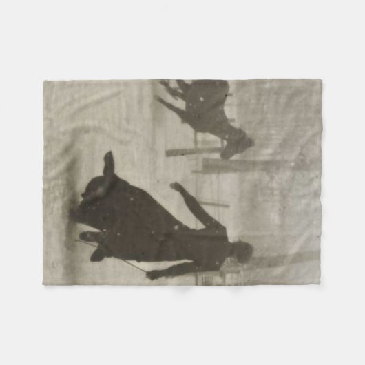 De trainer voor paarden door Felix Thiollier 1899 Fleece Deken (Voorkant (Horizontaal))