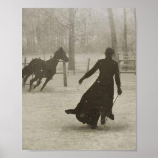 De trainer voor paarden door Felix Thiollier 1899 Poster (Voorkant)