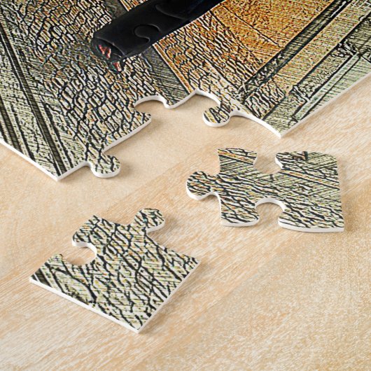 De tram lopen- Lissabon, Portugal Puzzel (Zijkant)